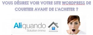 Site web pour courtier ALIQUANDO !