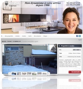 Image site web immobilier de Mme Domingue